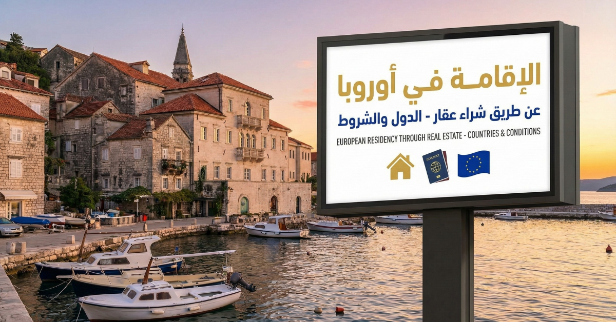 الإقامة في أوروبا عن طريق شراء عقار