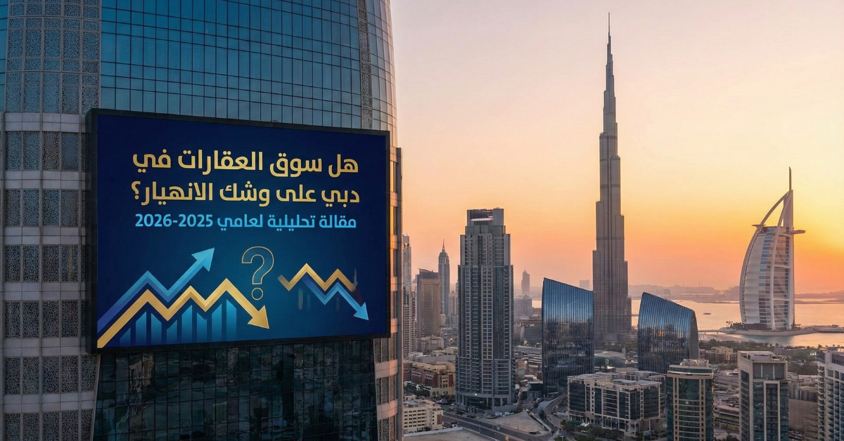 سوق العقارات في دبي على وشك الانهيار
