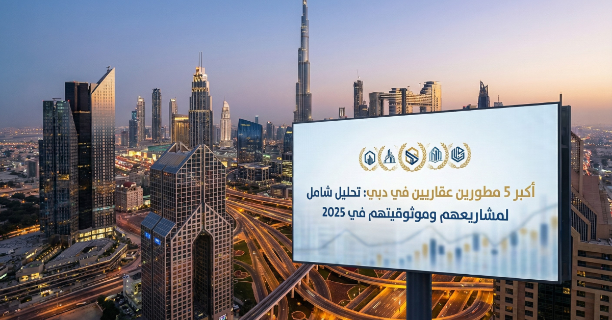 أكبر 5 مطورين عقاريين في دبي