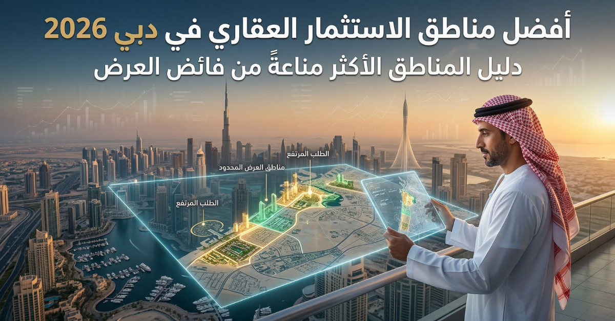 أفضل مناطق الاستثمار العقاري في دبي 2026
