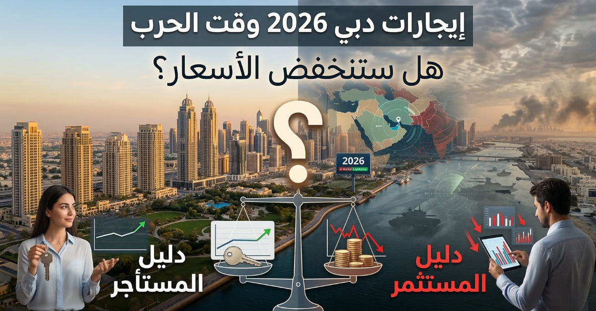 إيجارات دبي 2026 وقت الحرب