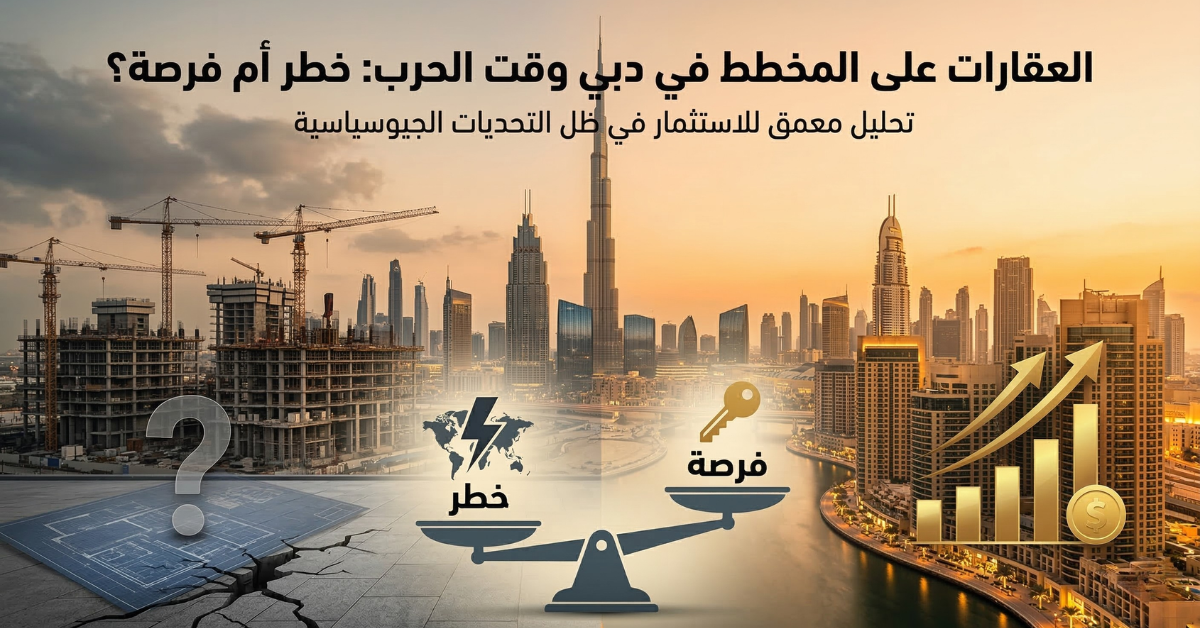 العقارات على المخطط في دبي وقت الحرب