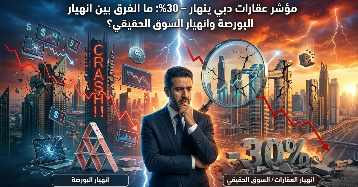 مؤشر عقارات دبي ينهار −30%
